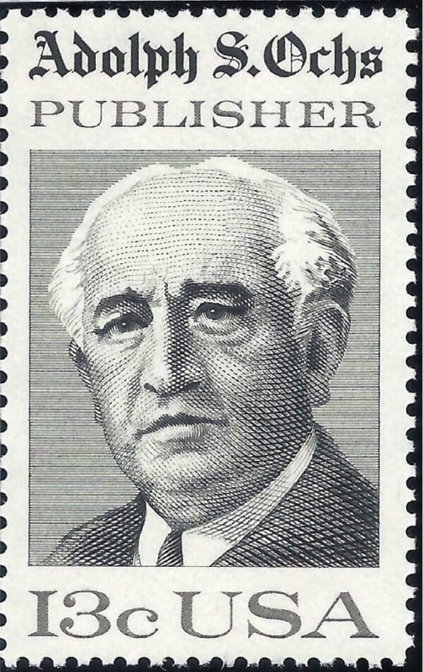 Scott# 1700 "ADOLPH S OCHS" MNH SINGLE, NICELY CENTERED