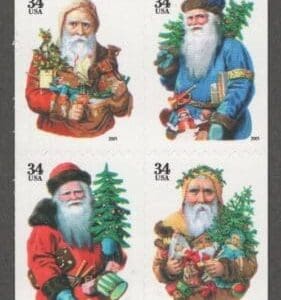Scott# 3540g "HOLIDAY GREETINGS" MNH UNFOLDED BOOKLET PANE (20) LARGE DATE