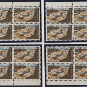Scott# 1374 "JOHN WESLEY POWELL" MNH MATCHED PLATE BLOCK (4) SET, P# 31182