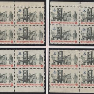 Scott# 1476 "PRINTING PAMPHLETS" MNH MATCHED PLATE BLOCK (4) SET P# 34048