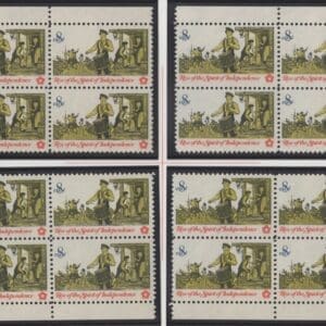 Scott# 1479 "DRUMMER" MNH PLATE BLOCK SET (4) P# 34350