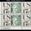 Scott# C80 "STATUE of LIBERTY" MNH PLATE BLOCK (4) NICELY CENTERED