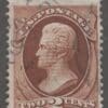 Scott# 135 "JACKSON" USED H GRILL WITH NY CDS CANCEL, NICELY CENTERED