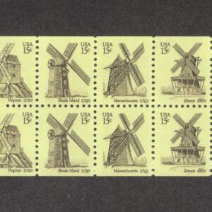 Scott# 1738-42 (1742a) "WINDMILLS" BOOKLET PANE (10) MNH