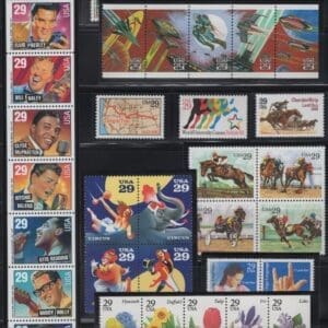 1993 COMMEMORATIVES YEAR SET (71) ISSUES, MNH, NICELY CENTERED
