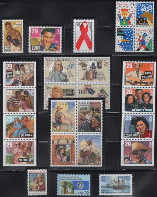 1993 COMMEMORATIVES YEAR SET (71) ISSUES, MNH, NICELY CENTERED - Image 2