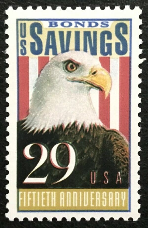 Scott# 2534 "SAVINGS BONDS-BALD EAGLE" MNH SINGLE, NICELY CENTERED