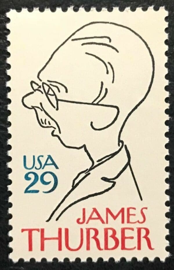 Scott# 2862 "JAMES THURBER - AUTHOR" MNH, NICELY CENTERED