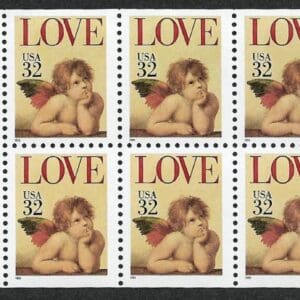 Alternative view of Scott# BK229, 2959A "LOVE STAMP" UNEXPLODED BOOKLET (20)