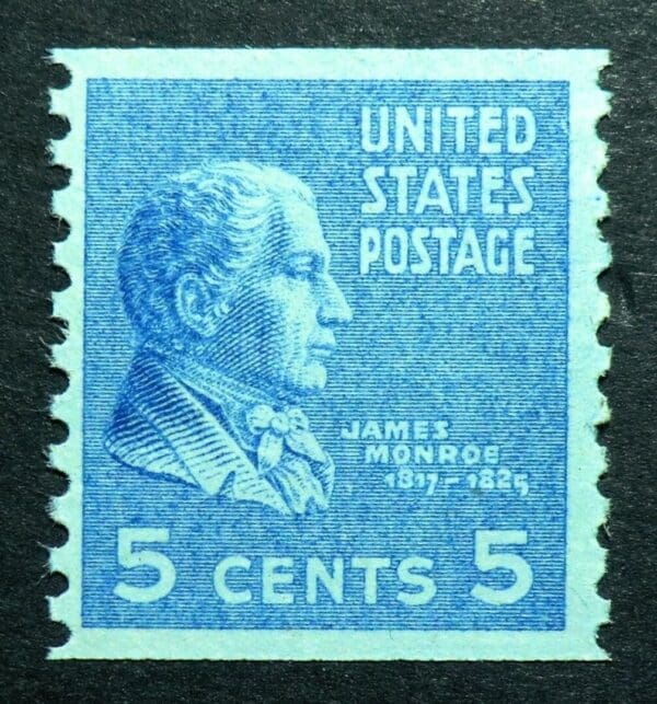 Scott# 845 "MONROE-PRESIDENTIAL SERIES" COIL SINGLE, MNH