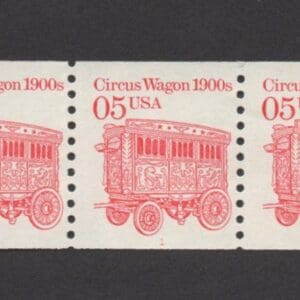 Scott# 2452A "CIRCUS WAGON" TRANSPORTATION SERIES PNC5, PLATE# 1