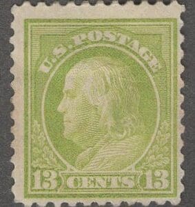 Scott# 513 "FRANKLIN" MINT, FLAT PLATE, PERF 11, BOLD COLOR