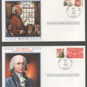 U.S. CONSTITUTION BICENTENNIAL COVER SET (9) PHILADELPHIA CANCELS - Image 3