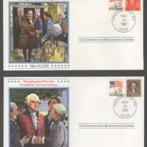 U.S. CONSTITUTION BICENTENNIAL COVER SET (9) PHILADELPHIA CANCELS - Image 4