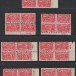 Scott# 644 "BURGOYNE" MINT BLOCK (4) WITH PLATE # - YOU PICK (1)