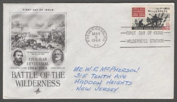 Scott# 1181 "BATTLE OF WILDERNESS" ARTCRAFT FIRST DAY COVER