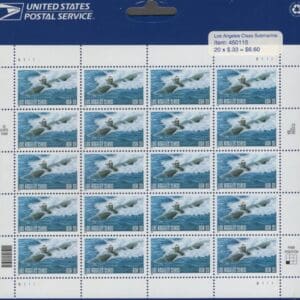 Scott# 3372 "U S NAVY SUBS-LOS ANGELES CLASS" SHEET (20) SEALED USPS PKG