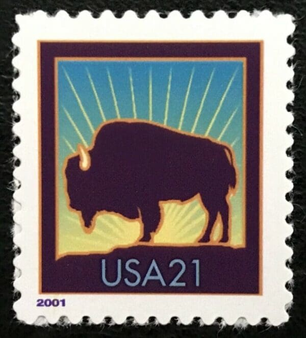 Scott# Scott# 3468 "BISON" LARGE DATE S/A SINGLE, NICELY CENTERED