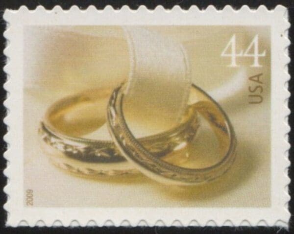 Scott# 4397 "WEDDING RING" S/A SINGLE MNH, NICELY CENTERED