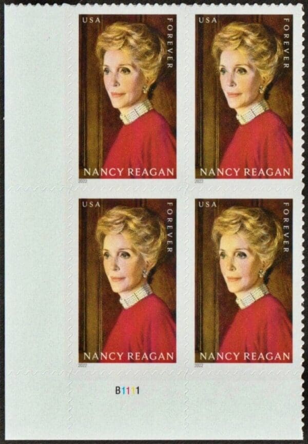 Scott# 5702 "NANCY REAGAN" MNH PLATE BLOCK (4) NICELY CENTERED