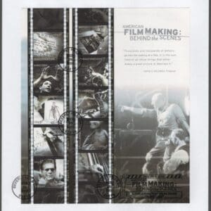 Scott# 3772 "AMERICAN FILMMAKING" SOUVENIR SHEET FIRST DAY COVER