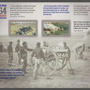 Scott# 4910b -4911b "CIVIL WAR 1864" NO DIE CUT SOUVENIR SHEET (12)