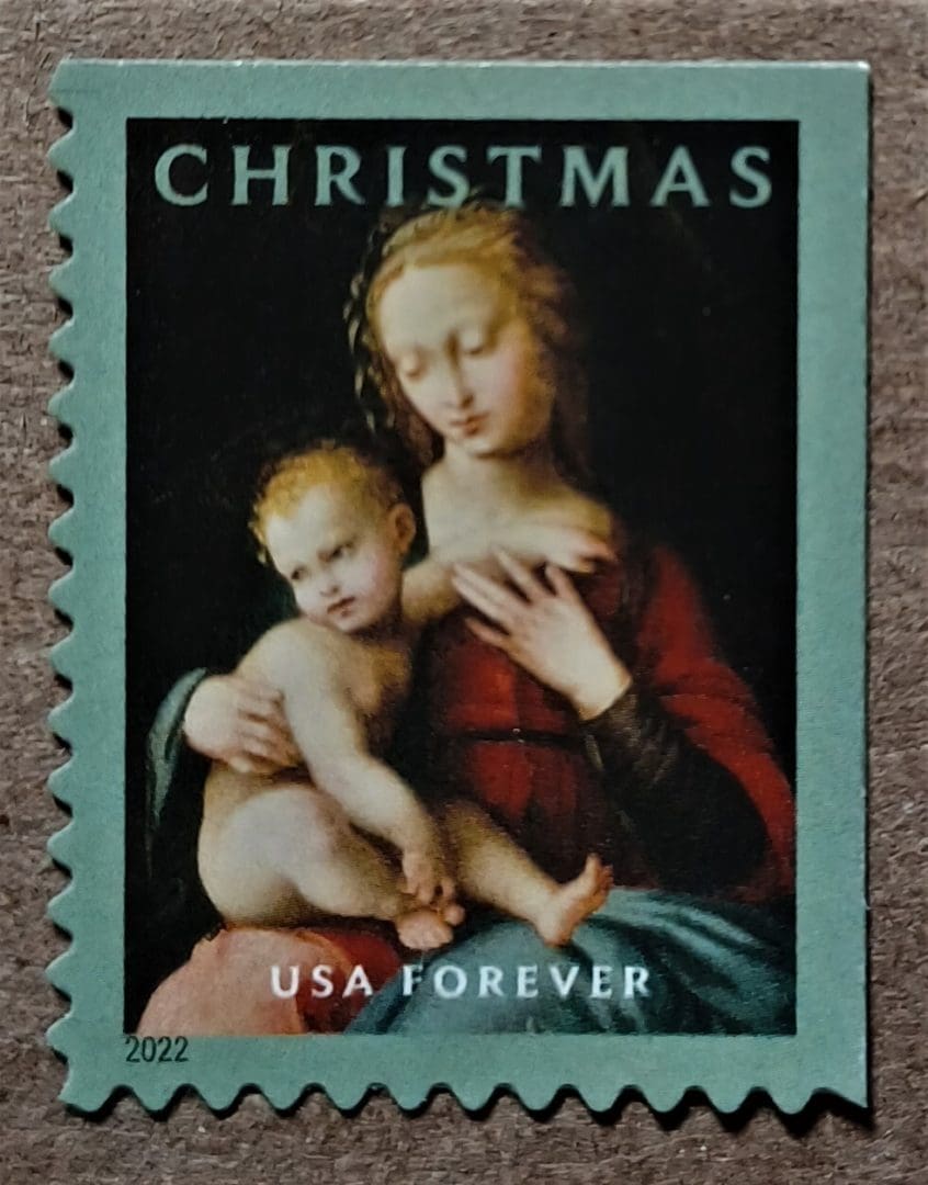 Virgin and Child Stamp