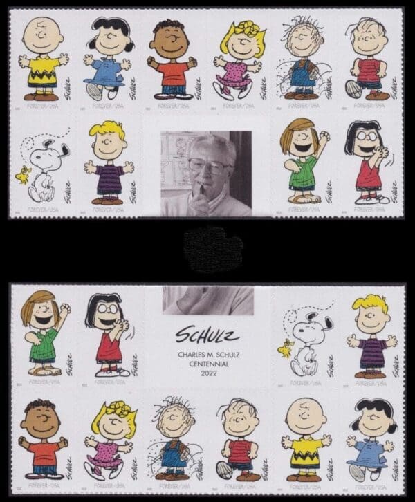 Scott# 5726 "CHARLES M SCHULZ" S/A BLOCK (10) MNH