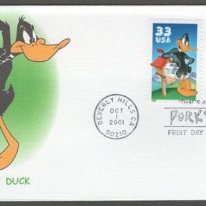 Scott# 3137-3534 "LOONEY TUNES PORKY & FRIENDS" FLEETWOOD SPECIAL CANCELS FDC SET - Image 4