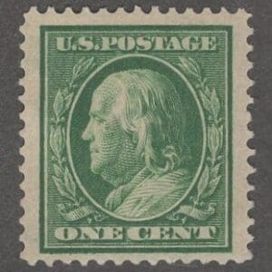 Scott# 374 "FRANKLIN" MNH PERF 12 SINGLE, VERY NICELY CENTERED