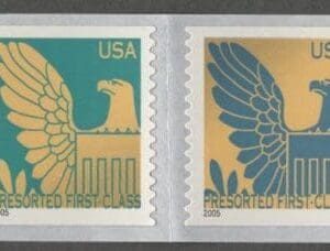 Scott# 3792d to 3801d "AMERICAN EAGLES" (2005 DATE) PNC STRIP (10) S# 1111111