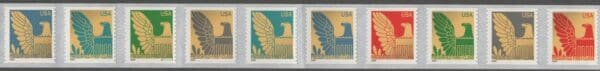 Scott# 3792d to 3801d "AMERICAN EAGLES" (2005 DATE) PNC STRIP (10) S# 1111111