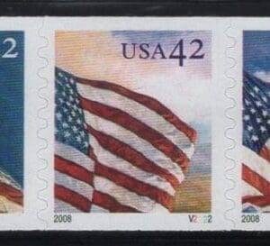 Scott# 4240-43 "FLAGS" MNH PNC9 P# V2222 DIE CUT 8.5 VARIETY