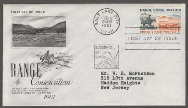 Scott# 1176 "RANGE CONSERVATION" ARTCRAFT FIRST DAY COVER