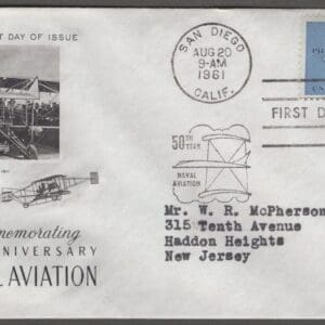 Scott# 1185 "NAVAL AVIATION" ARTCRAFT FIRST DAY COVER