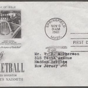 Scott# 1189 "NAISMITH-BASKETBALL" ARTCRAFT FIRST DAY COVER