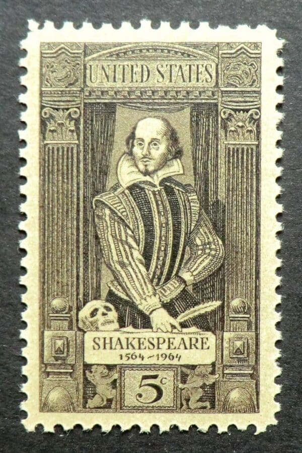 Scott# 1250 "WILLIAM SHAKESPEARE-PLAYWRIGHT" MNH, NICELY CENTERED