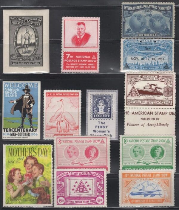 MIXED LOT OF (13) CINDERELLAS OF VARIOUS SUBJECT MNH & MH