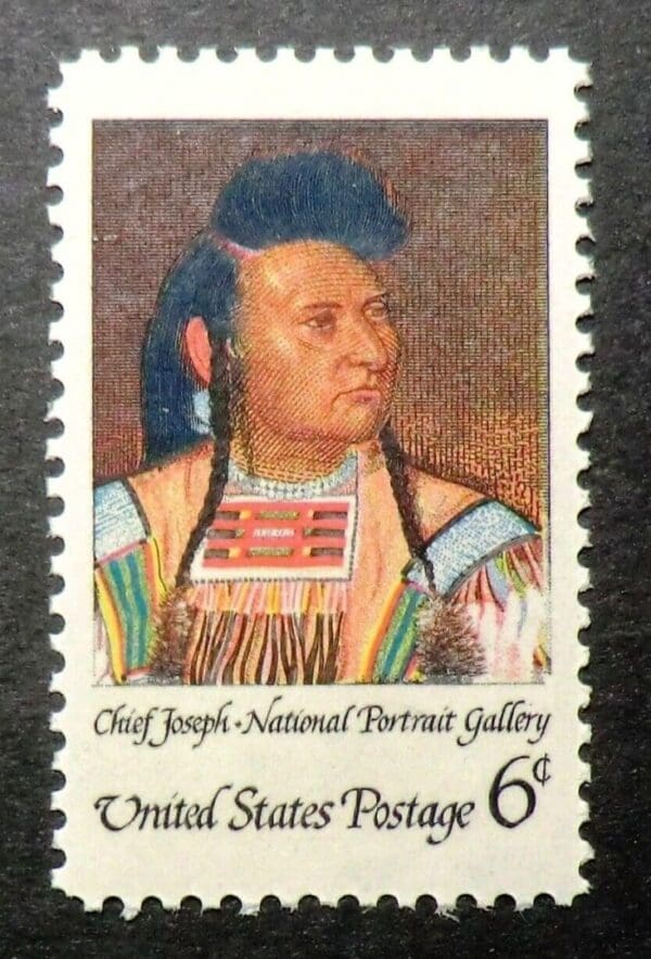 Scott# 1364 "CHIEF JOSEPH NEZ PERCE - WARRIOR" MNH, NICELY CENTERED