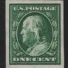 Scott# 343 FRANKLIN, MINT IMPERF, DLWMK, VERY NICELY CENTERED