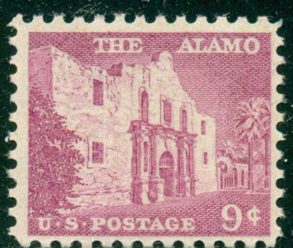 Scott# 1043 "THE ALAMO" MNH LIBERTY SERIES SINGLE, NICELY CENTERED