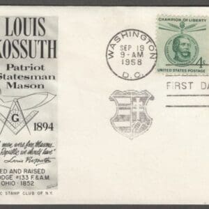 Scott# 1117-18 "LAJOS KOSSUTH" ARTCRAFT FIRST DAY COVER