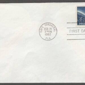 Scott# 1193 "PROJECT MERCURY" NO CACHET FIRST DAY COVER