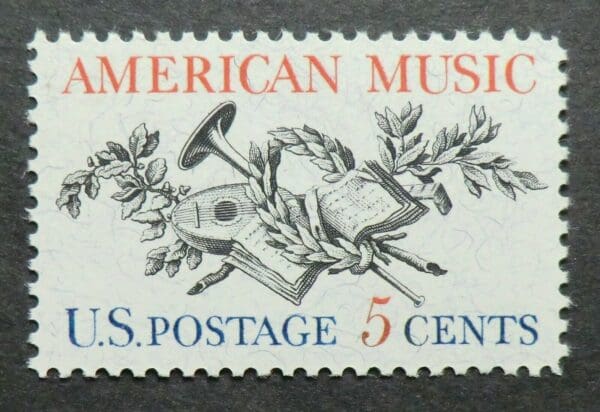 Scott# 1252 "AMERICAN MUSIC" MNH SINGLE, NICELY CENTERED