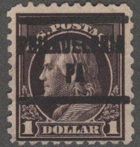 Scott# 478 "FRANKLIN" WITH A NICELY STRUCK PHILADELPHIA PA PRECANCEL