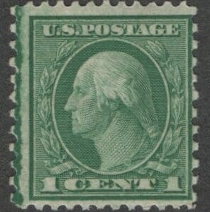 Scott# 538 "WASHINGTON" MINT COIL WASTE ISSUE, NICELY CENTERED