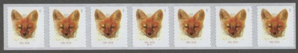 Scott# 5743 "RED FOX" MNH PNC (7) PLATE# B1111 WITH BACK NUMBER