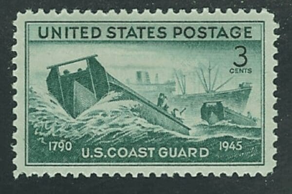 Scott# 936 "U S COAST GUARD" MNH SINGLE, NICELY CENTERED