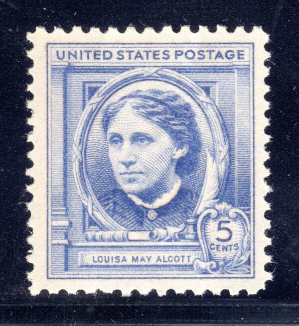 Scott# 862 "LOUISA MAY ALCOTT - FAMOUS AMERICAN" MNH, NICELY CENTERED