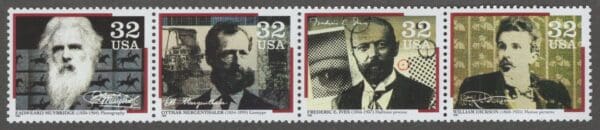 Scott# 3061-64 "PIONEERS of COMMUNICATION" HORIZONTAL STRIP (4) MNH